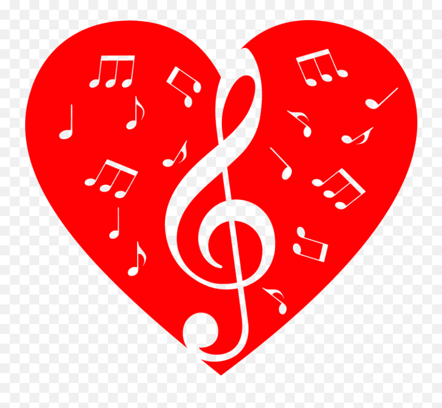 heart and music notes emoji