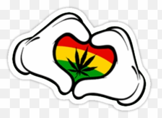 Pin - Hand Mickey Mouse Weed Emoji