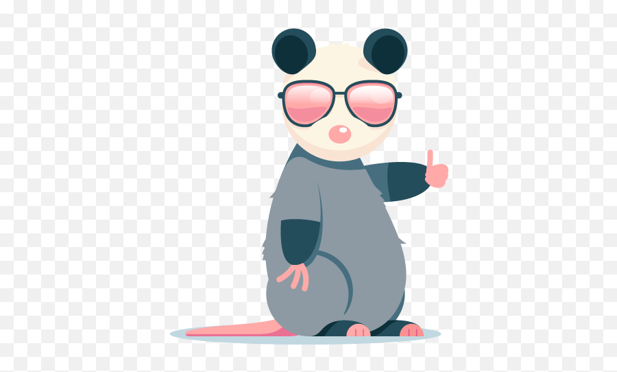 Awesome Possum - Illustration Emoji,Possum Emoji