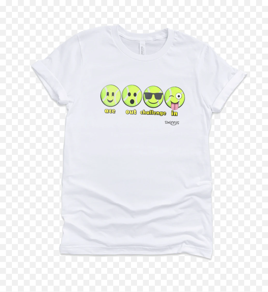 Swinnis Mens Tennis Ball Emoji T - Short Sleeve,Emoji Shirts