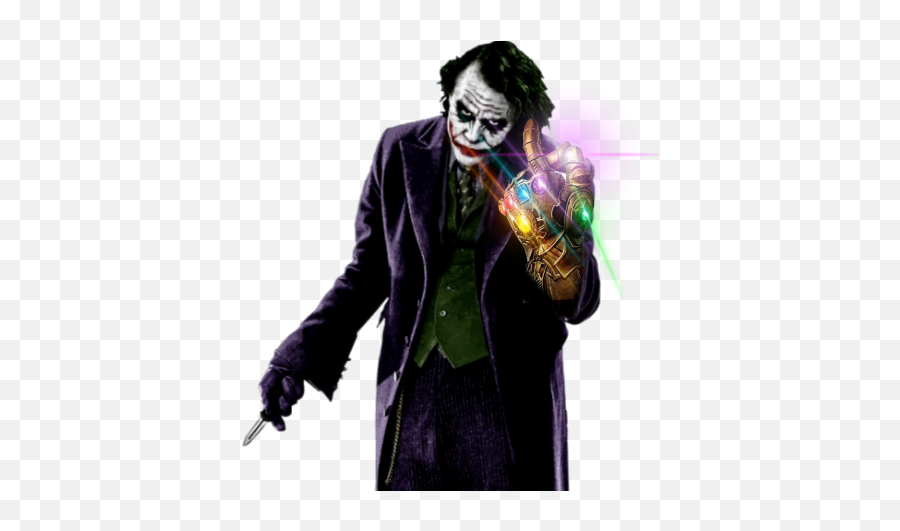 Joker Dc Marver Batman Infinity Sticker By Joker - Joker Dark Knight Png Emoji,Infinity Gauntlet Emoji