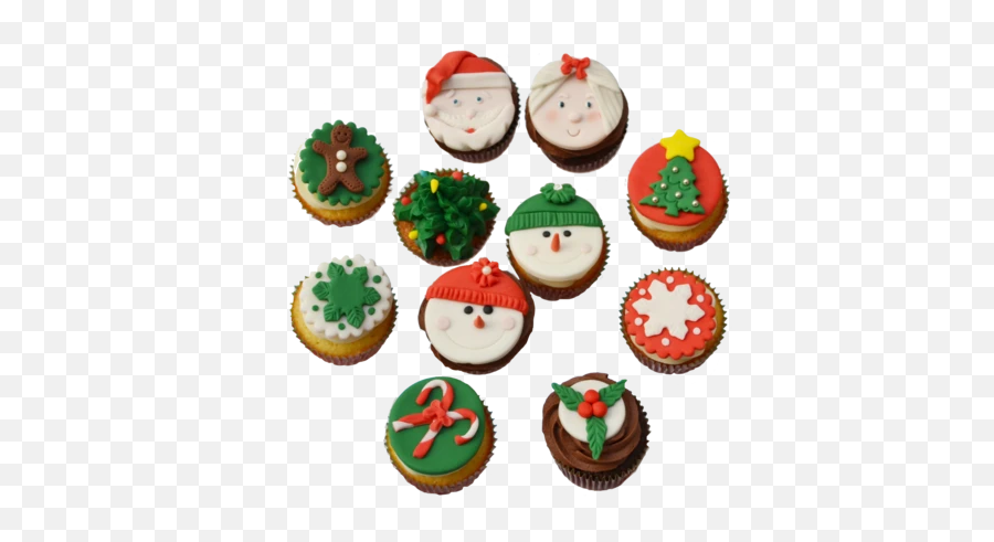 Cupcakes U2013 Sugar Street Boutique - Christmas Cupcakes Png Emoji,Emoji Cupcake Ideas