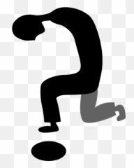 Fragezeichen Vektorgrafiken - Knee Question Mark Emoji