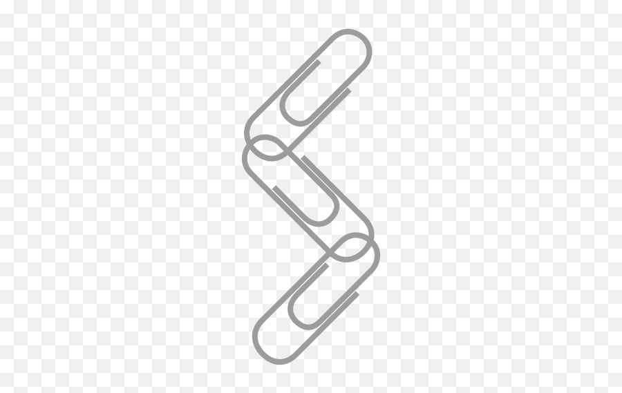 Linked Paperclips Emoji For Facebook Email Sms - Paper Clips Linked Together,Paperclip Emoji