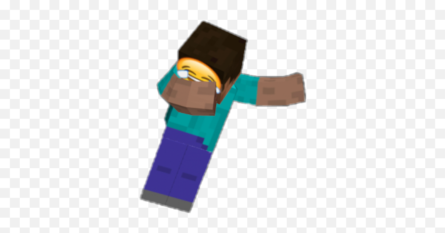 Minecraft Dabpolice Steve D Sticker - Steve Dabbing Minecraft Transparent Emoji,Steve Emoji