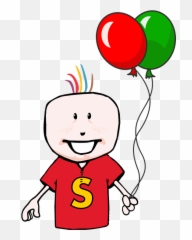 Balloon Happy Child - Birthday Boy Cartoon Png Emoji