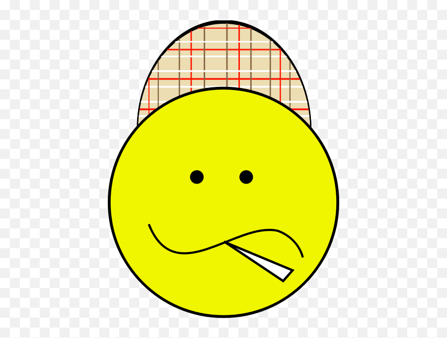 Vector Graphics Of Emoticon With A Hat - Chav Smiley Emoji,Clown Emoticon