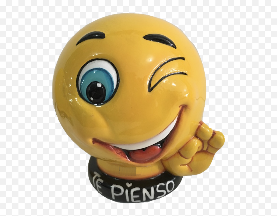 Alcancía Emoji Mano Izquierda - Smiley,Bizcocho De Emoji