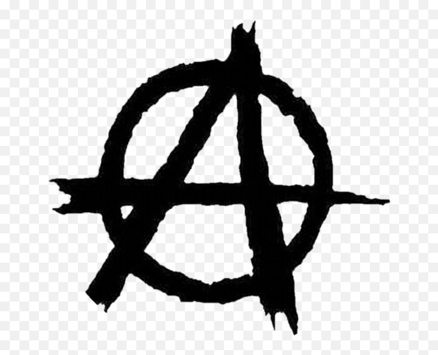 Anarchy Anarquia - Anarchy Symbol Emoji,Anarchist Emoji