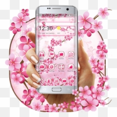Cherry Blossom Launcher Theme 1 - Cherry Blossom Emoji,Sakura Blossom Emoji