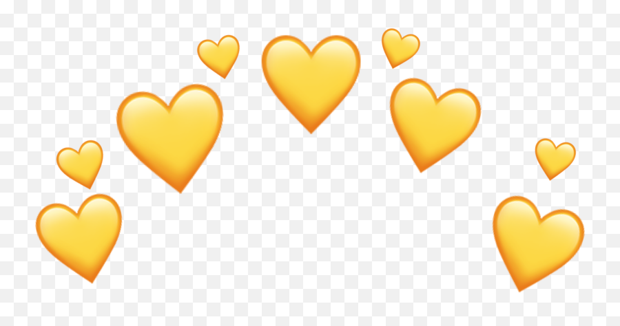 Yellow Heart Crown Emoji - Emoji,Where Is The Crown Emoji