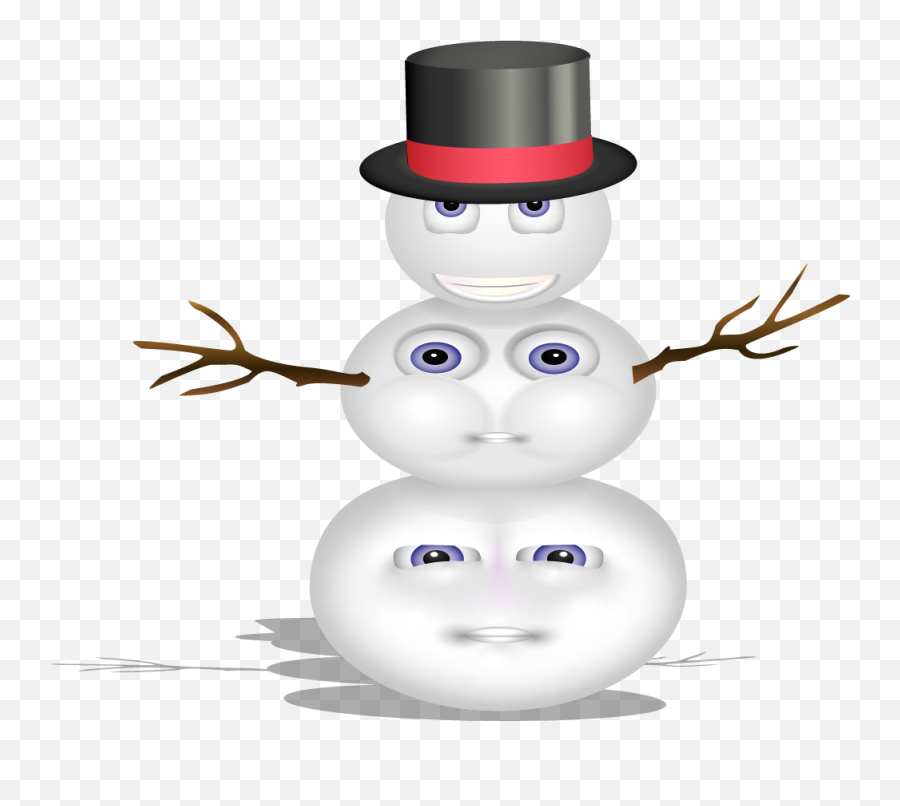 Nina Garman - Cartoon Emoji,Snowman Emoticon