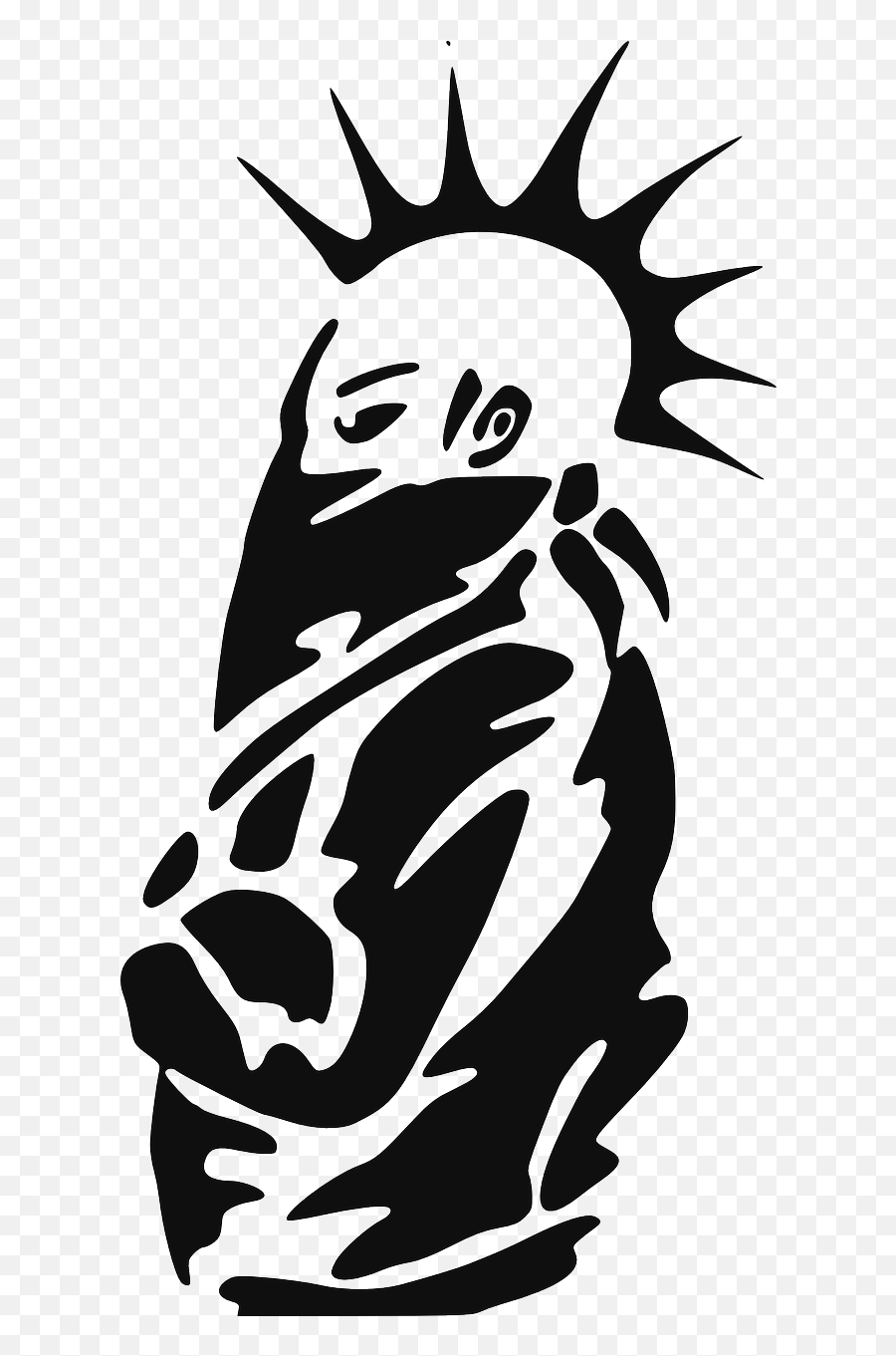 Punk Man Person Portrait Face - Punk Png Emoji,Man Chicken Leg Emoji