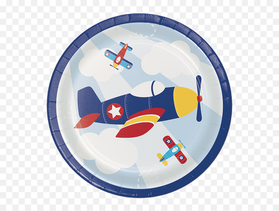 Airplane Birthday Party Supplies Party - Little Flyer Airplane Party Emoji,Clock Plane Emoji
