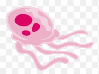 Jellyfish Spongebob Jellyfish Animal Sticker Cute Pink - Spongebob Jellyfish Transparent Background Emoji,Jellyfish Emoji