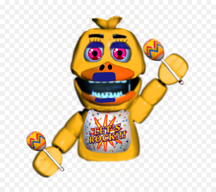 Rockstar Chica Hand Puppet - Fnaf Scary Springbonnie Gifs Emoji,Rockstar Hand Emoji