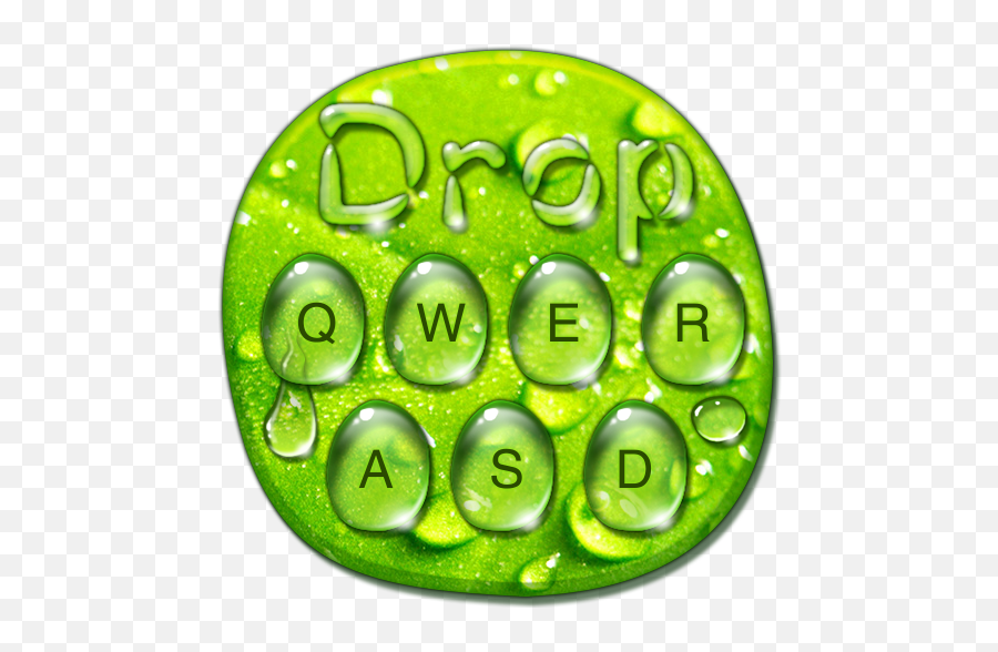 Green Water Drop Keyboard - Apps On Google Play Circle Emoji,Water Drop Emoji