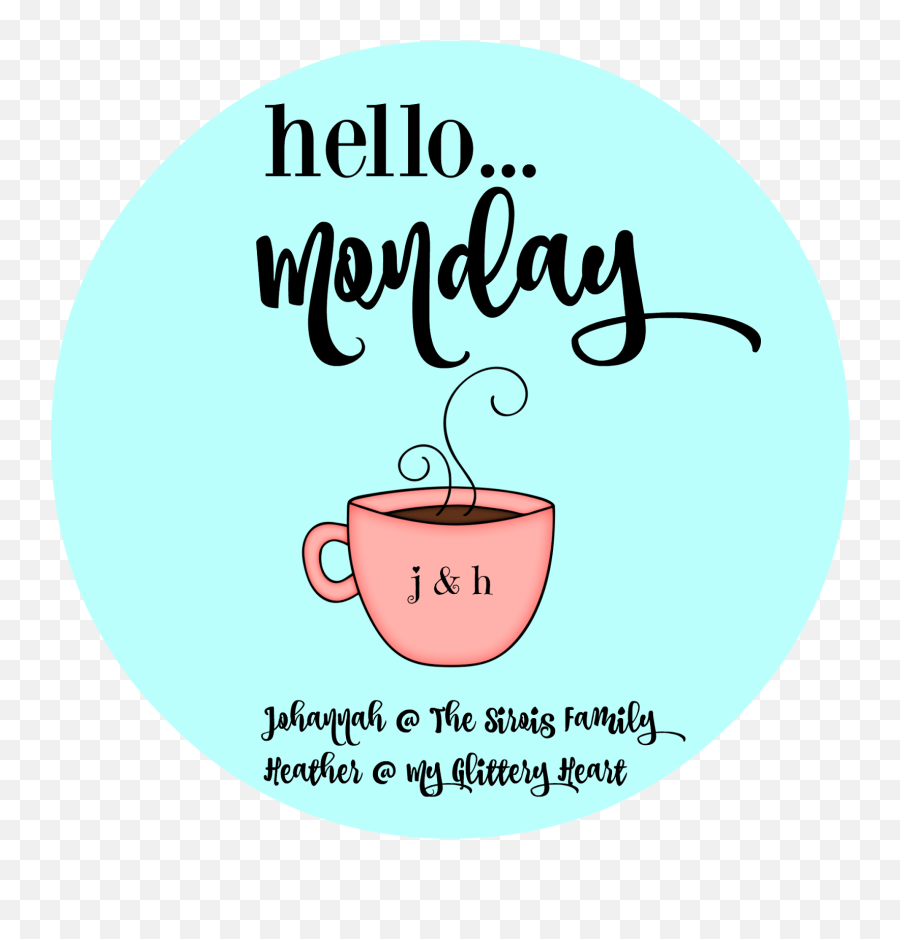 Hello Monday - My Glittery Heart Clip Art Emoji,Shocker Emoji