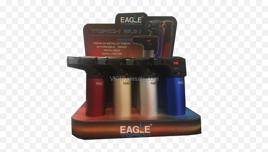 Eagle Torch Gun Aluminum Lighters 15 Pc - Butane Torch Emoji,Torch Emoji