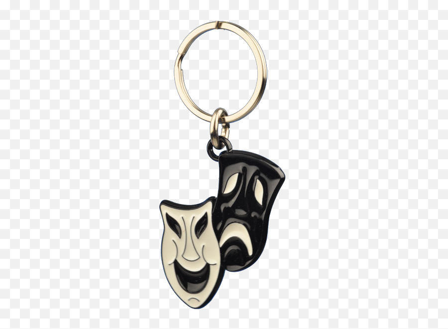 Theater Mask Keyring - Porte Cle Masque Theatre Emoji,Drama Emoji
