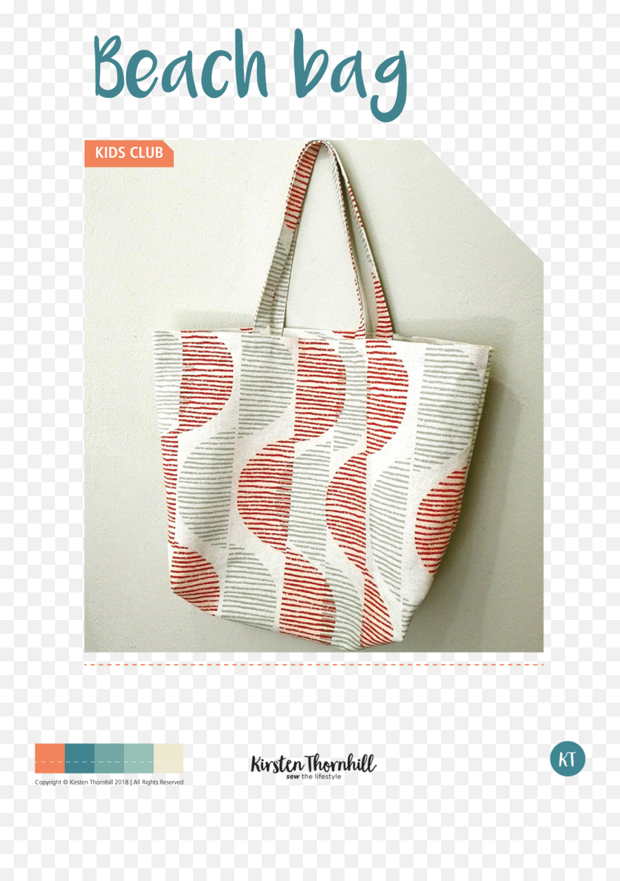 Beach Bag Pdf Pattern - Tote Bag Emoji,Sewing Machine Emoji