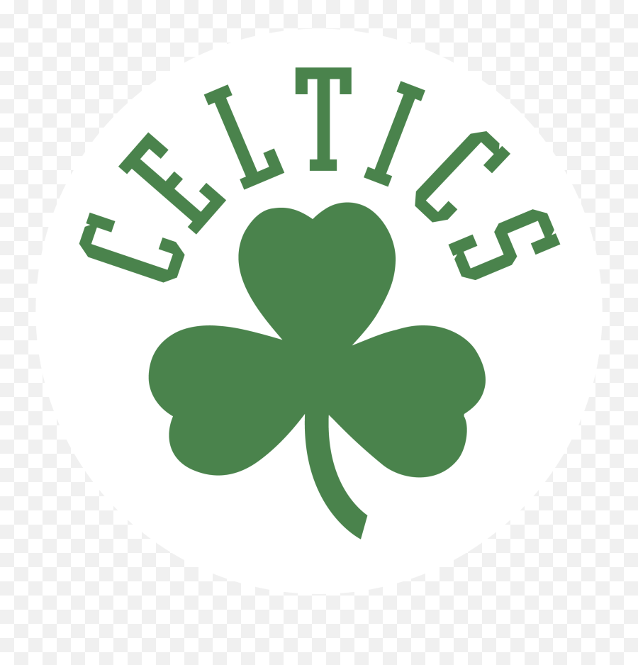 Clipart Boston Celtics Clover - White Boston Celtics Logo Emoji,Celtics Emoji