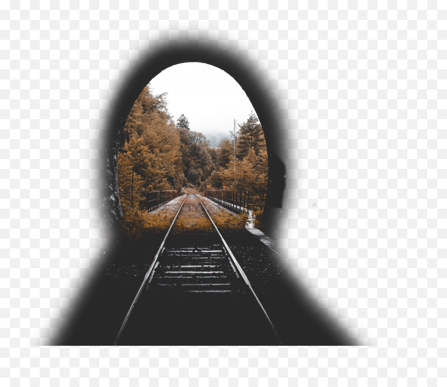 Train Traintrack Traintrack Tracks - Light At End Of Tunnel Emoji,Tunnel Emoji