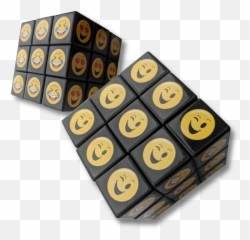 Smiley Puzzle Cube - Language Emoji,Military Emoticon