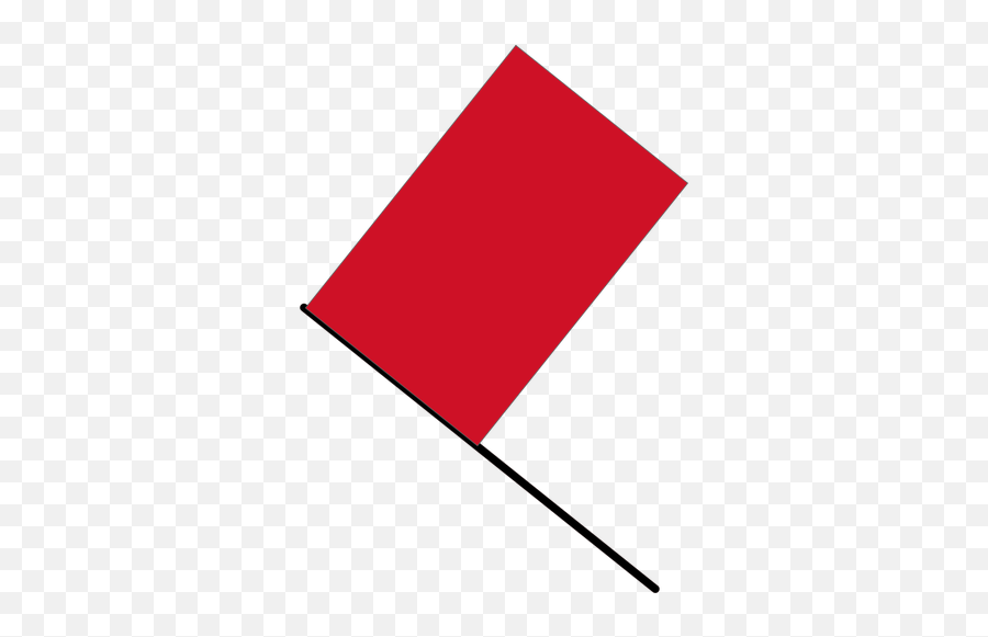 Red Flag Vector Illustration - Red Flag On Pole Drawing Png Emoji,Race Flag Emoji