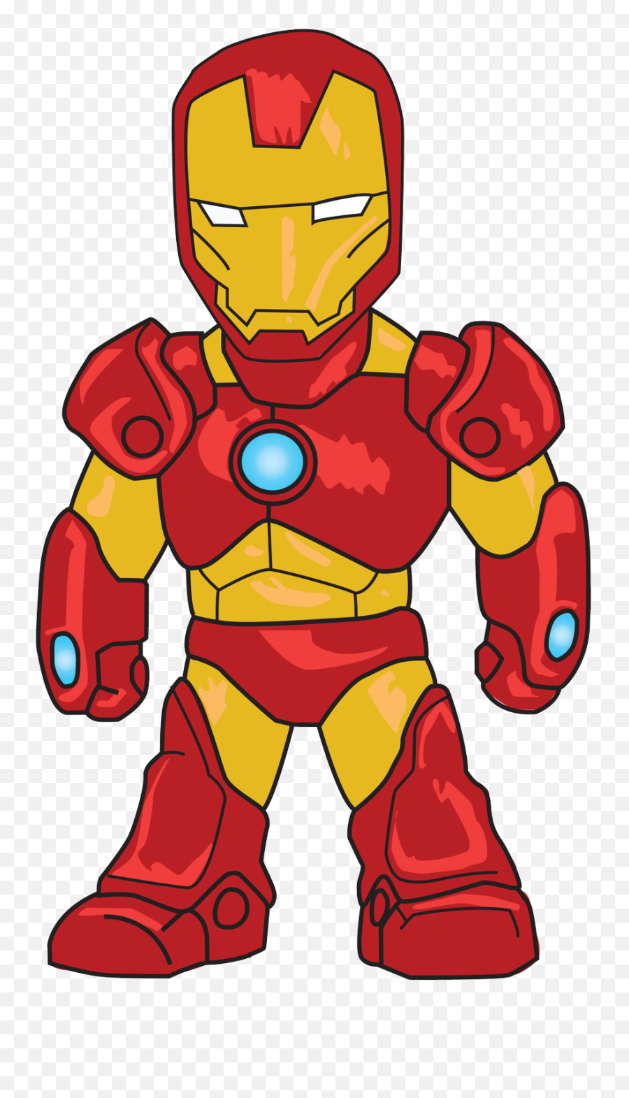 Cartoon Iron Man Clip Art Png - Iron Man Chibi Drawing Emoji,Iron Man Emoji