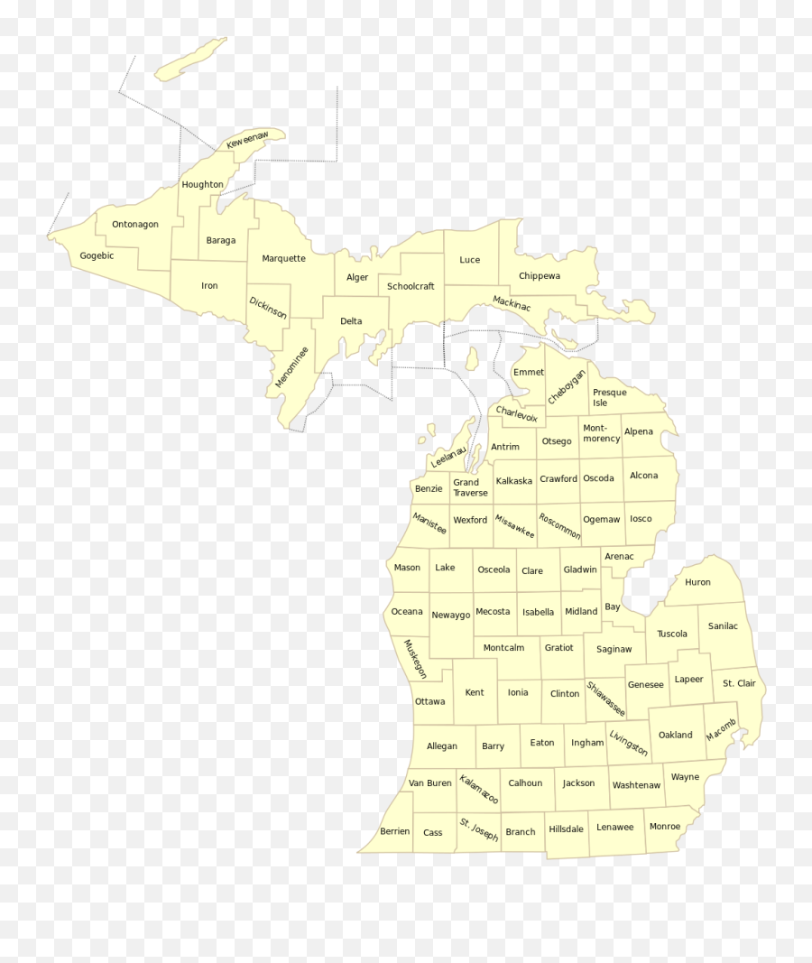 List Of Michigan Counties - Michigan County Map Svg Emoji,Real Estate Emojis