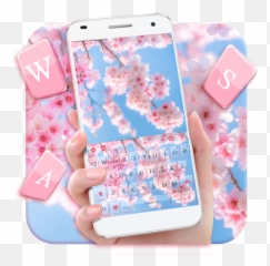 Spring Sakura Blossom Keyboard Theme 1 - Mobile Phone Case Emoji,Sakura Blossom Emoji