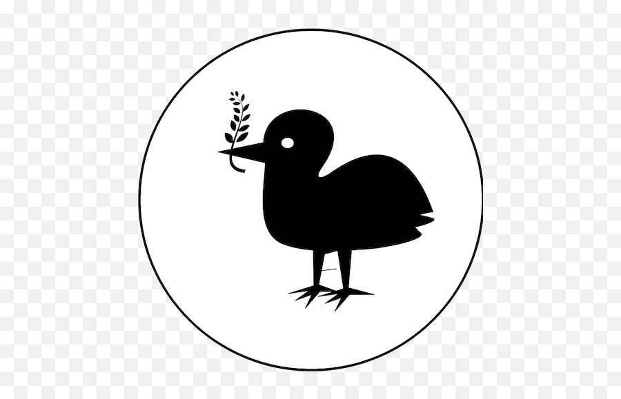 Vrede Vogel Silhouet Vector Afbeelding - Clip Art Emoji,Duck Emoji Apple