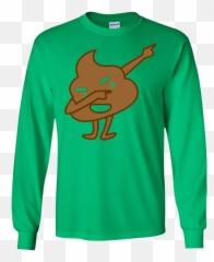 Funny Dabbing Poop Emoji Ls Sweatshirts,Sausage Emoji