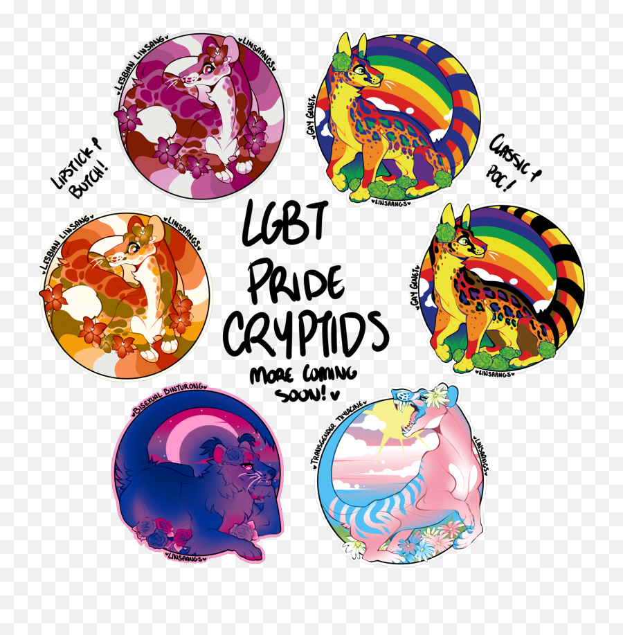 Lgbt Pride Cryptids Merch - Circle Emoji,Bisexual Flag Emoji