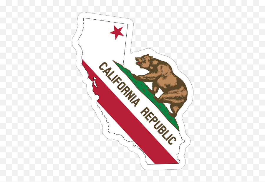California Flag State Sticker - California Flag Emoji,California Emoji