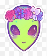 freetoedit alien head - Alien Cute Emoji