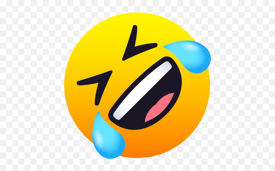 Floor Laughing Ptdr To - Openmoji Rolling In The Floor Laughing Emoji,Sweating Laughing Emoji