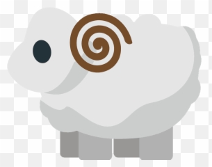 Ram Emoji Clipart,Sheep Emoji