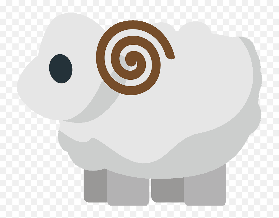 Ram Emoji Clipart,Sheep Emoji