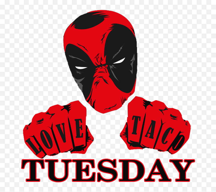 Filterfilter Deadpool Loves Tacos - Deadpool Clipart Fictional Character Emoji,Deadpool Emoji