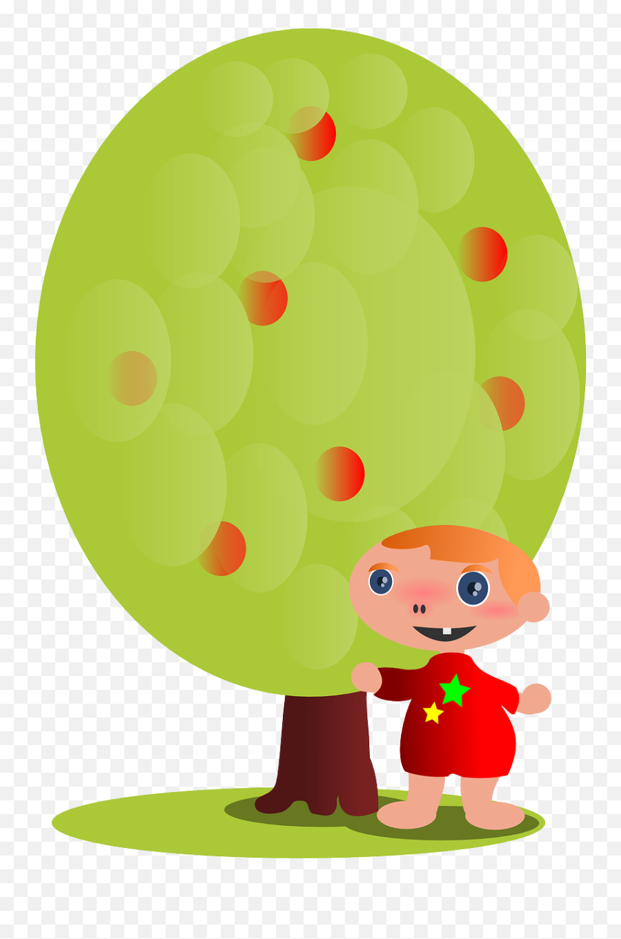 Child Kid Cartoon Tree Person - Animated Fruit Tree Gifs Emoji,Apple Gun Emoji