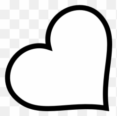 Free Heart Outlines Download Clip Art - Clipart Black And White Emoji