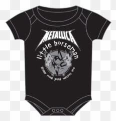 Metallica Onesie Baby Rocker Seek And - Short Sleeve Emoji
