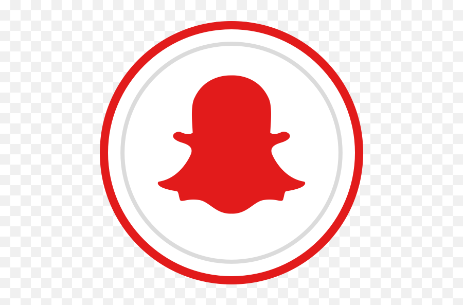 Snapchat Icon Aesthetic Red - Vector Snapchat Icon Png Emoji,Aesthetic Emojis Combinations