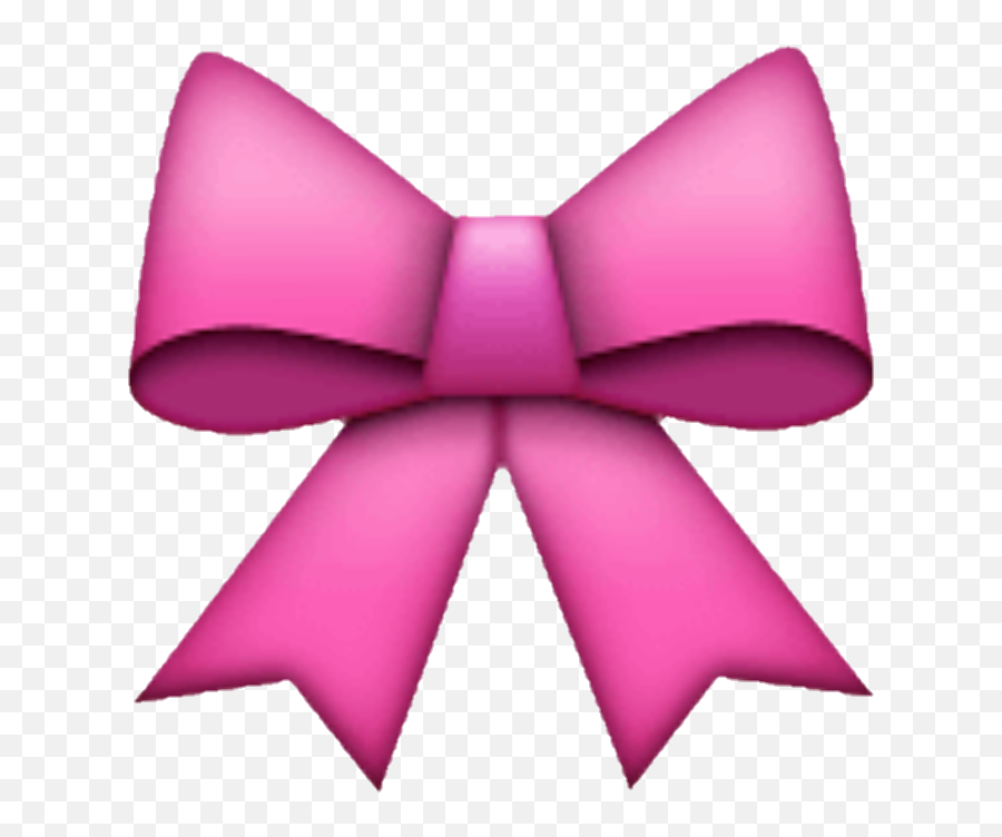 Emojipedia Ribbon Sticker - Pink Bow Emoji Transparent,Pink Bow Emoji
