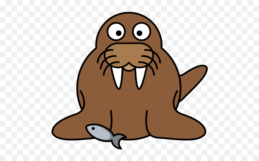 Cartoon Walrus - Walrus Clipart Emoji,Walrus Emoji