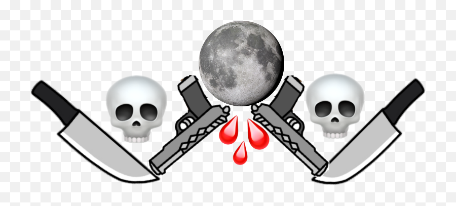 Crown Couronne Skull Tetedemort Knife - Cartoon Emoji,Skull Gun Knife Emoji
