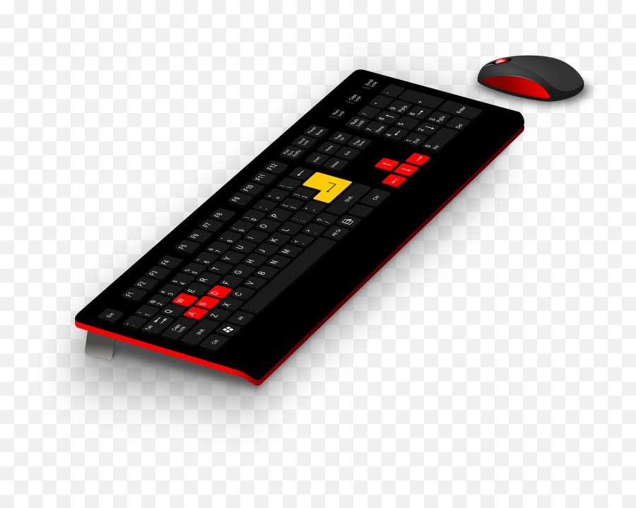 Peripherals Free Vector Graphics - Gaming Pc Clipart Emoji,Emoji Keyboard For Computer