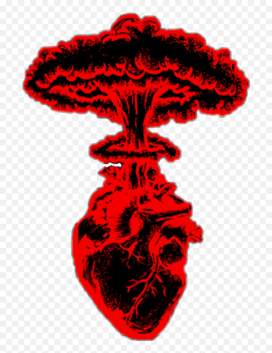 Heart Heartbreak Aestheticred - Love Black And Red Emoji,Exploding Heart Emoji